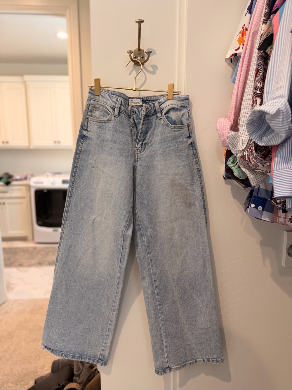 Celebrity Pink Light Blue Wide-Leg Jeans